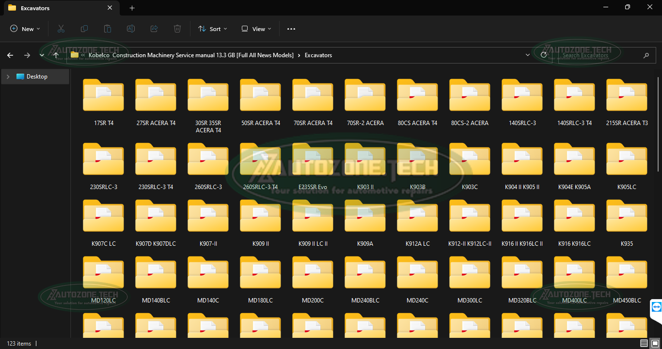 Kobelco Construction Machinery Service Manual – Full PDF Collection for All New Models - Image 3