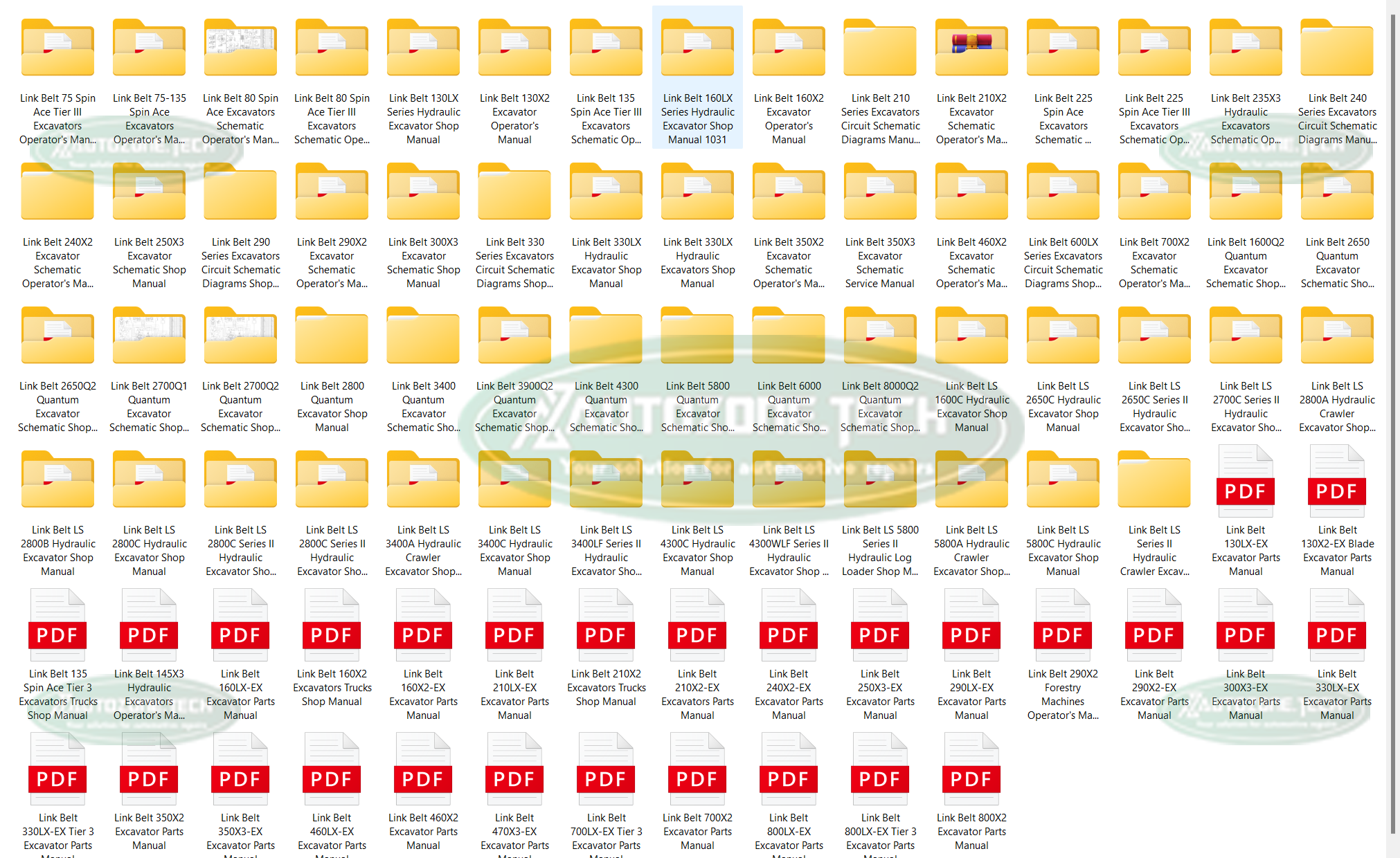 Link-Belt Excavator Full Set Manual DVD – Complete OEM Repair & Service Documentation - Image 8